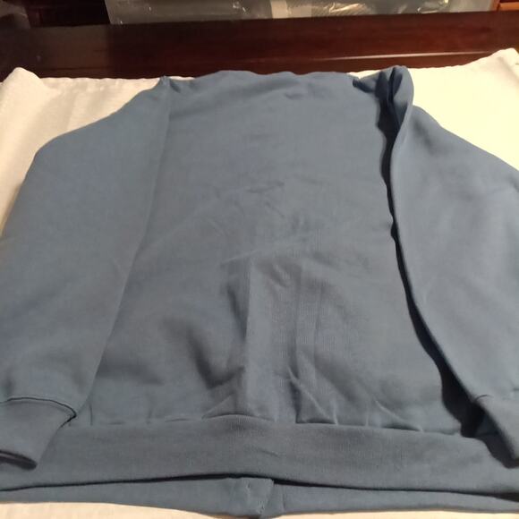 Baxter and Well Cotton Button-Up Cardigan Blue Size 1XL Embroidered Flowers NWT - Picture 7 of 7